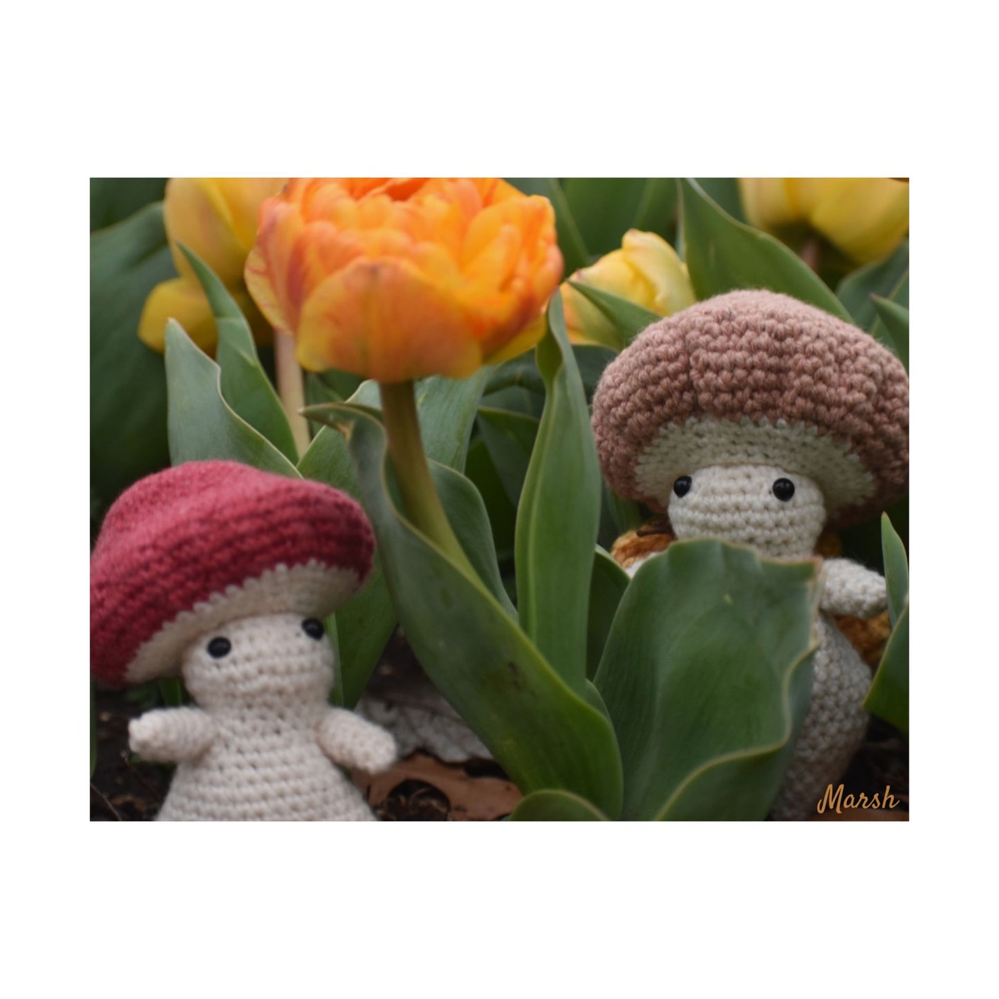 Whimsical Spring Woolyshroom Satin Print