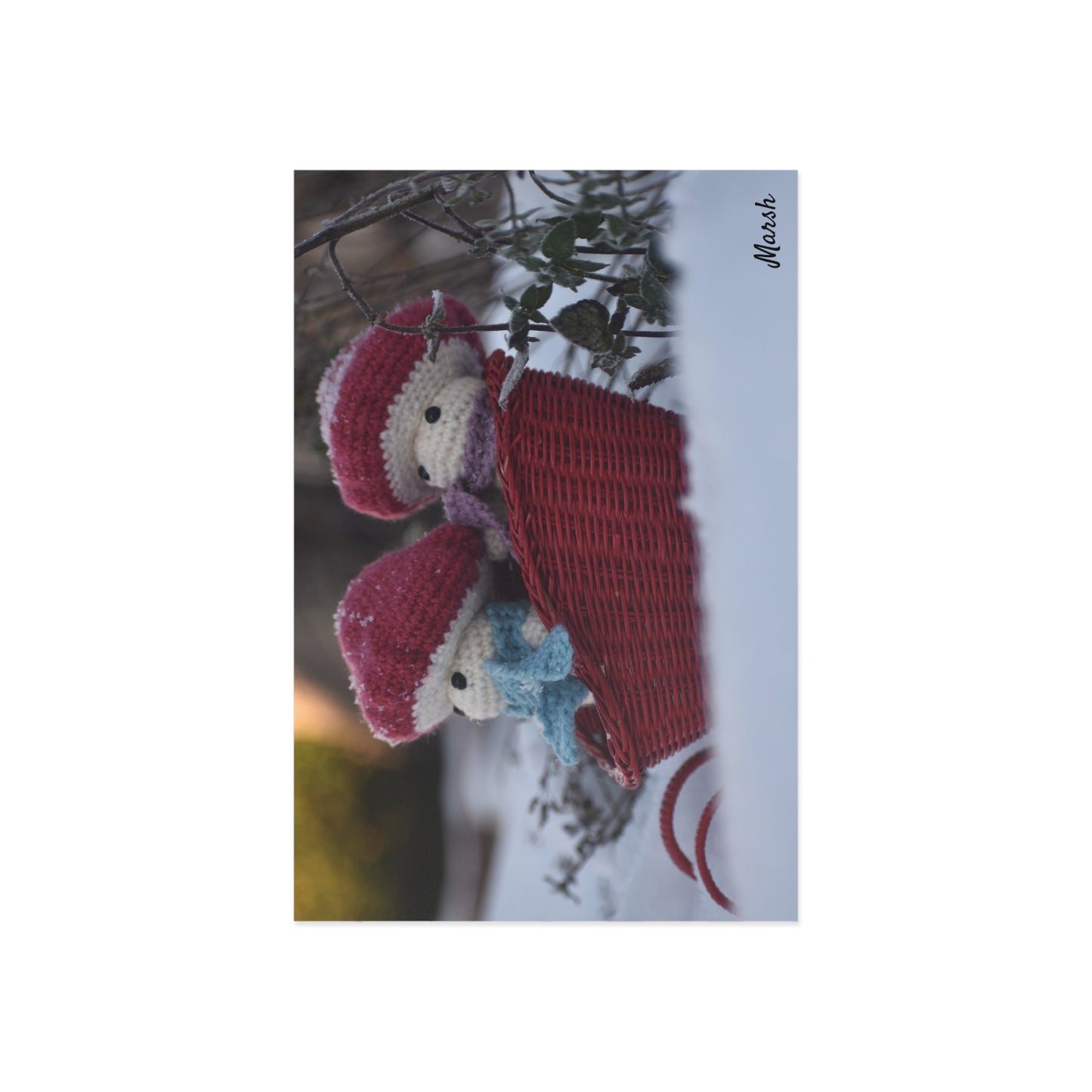 Snowy Slopes- Woolyshroom Collection Postcards