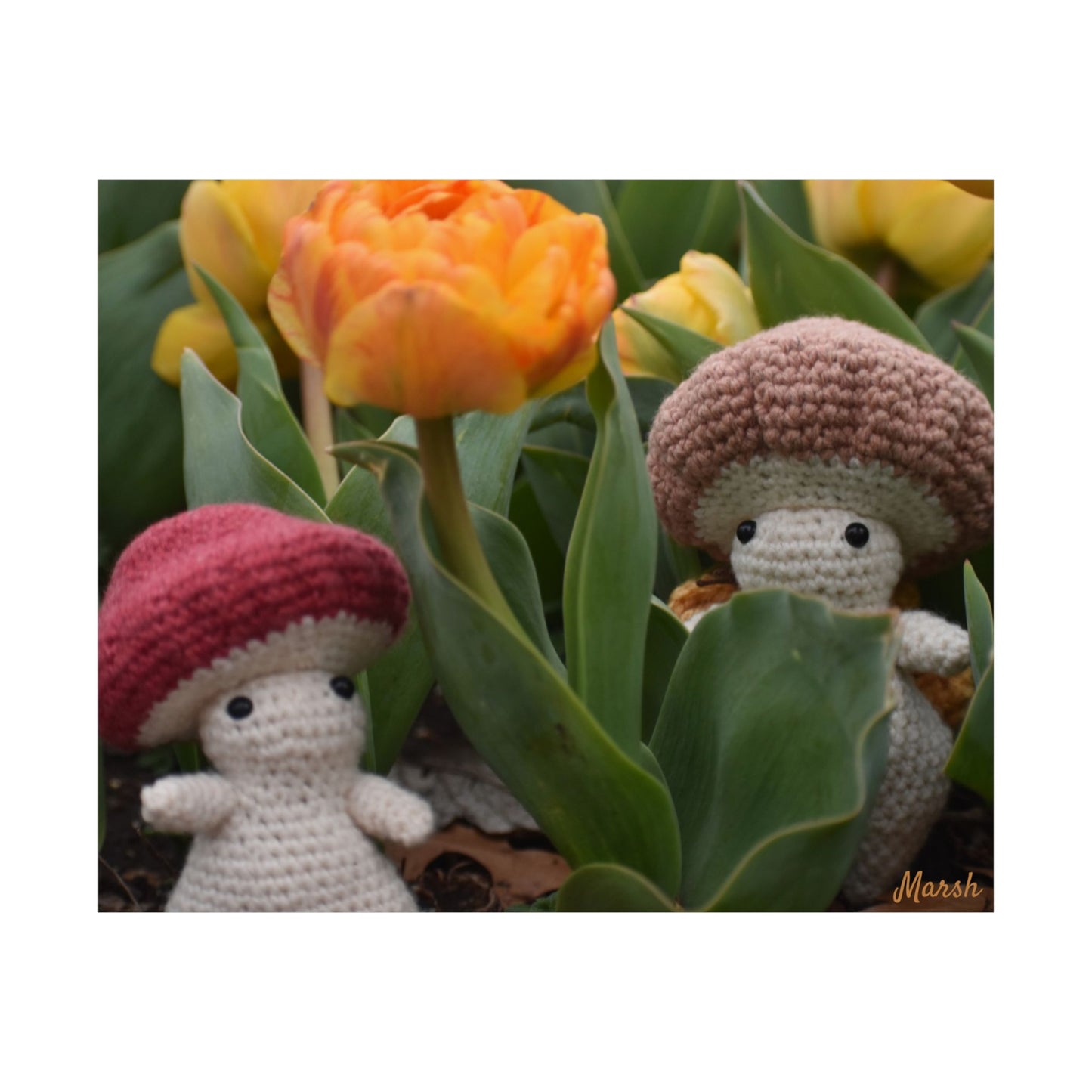 Whimsical Spring Woolyshroom Satin Print