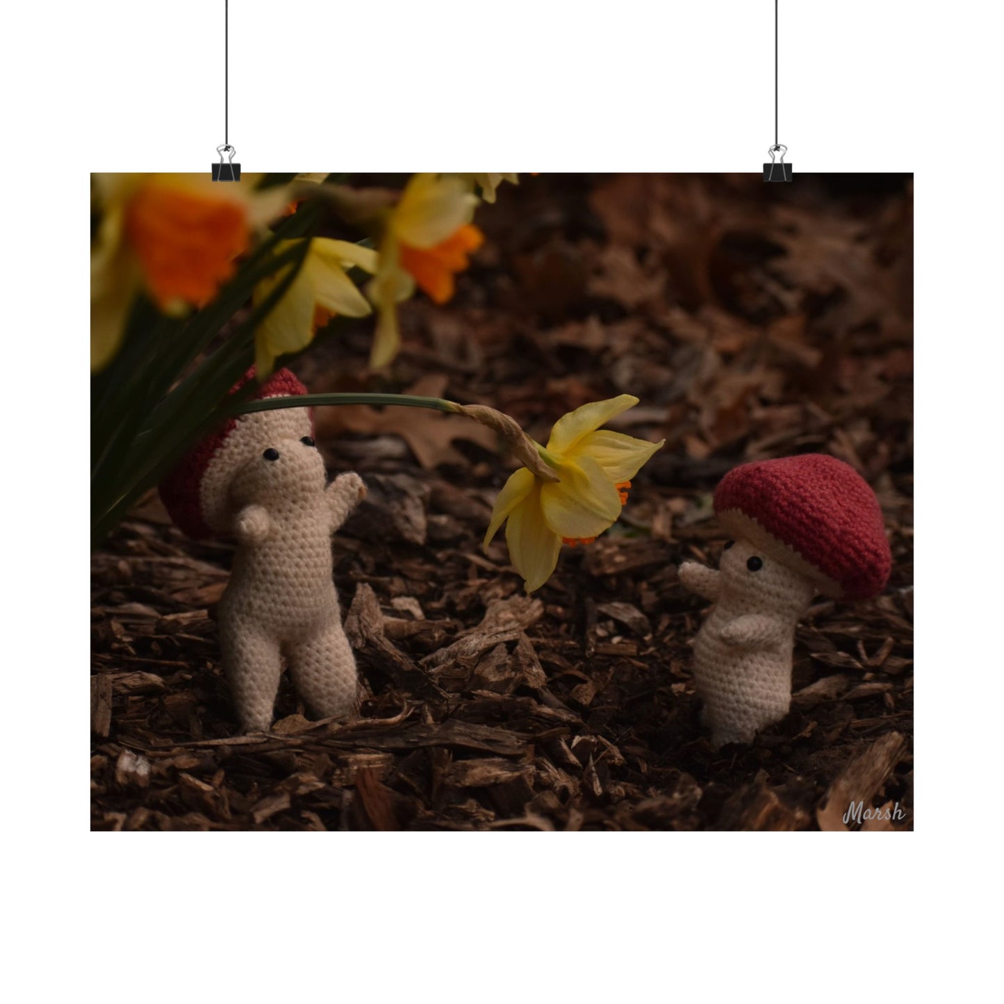 Shrooms and Blooms Woolyshroom Satin Print