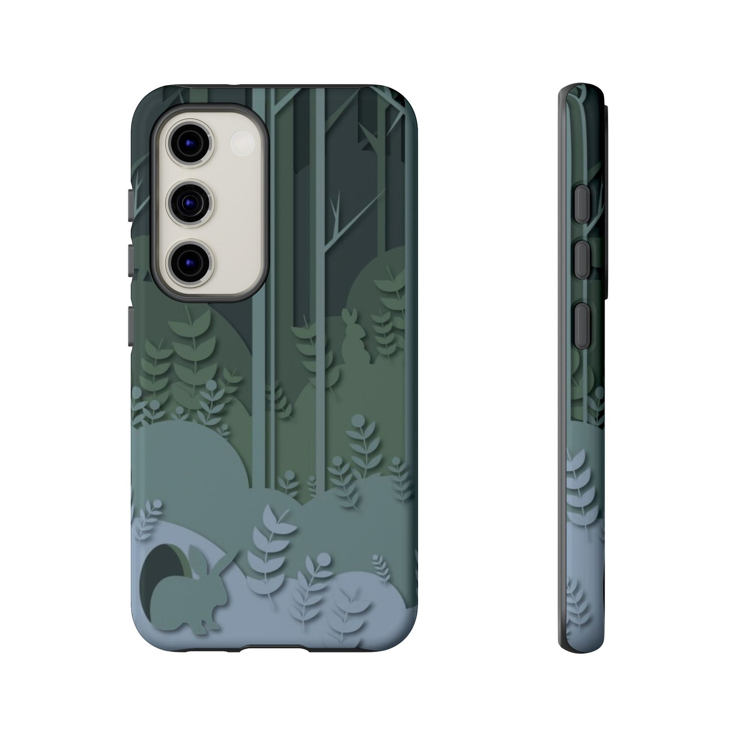 Forest Bunny Pattern- Tough Phone Case
