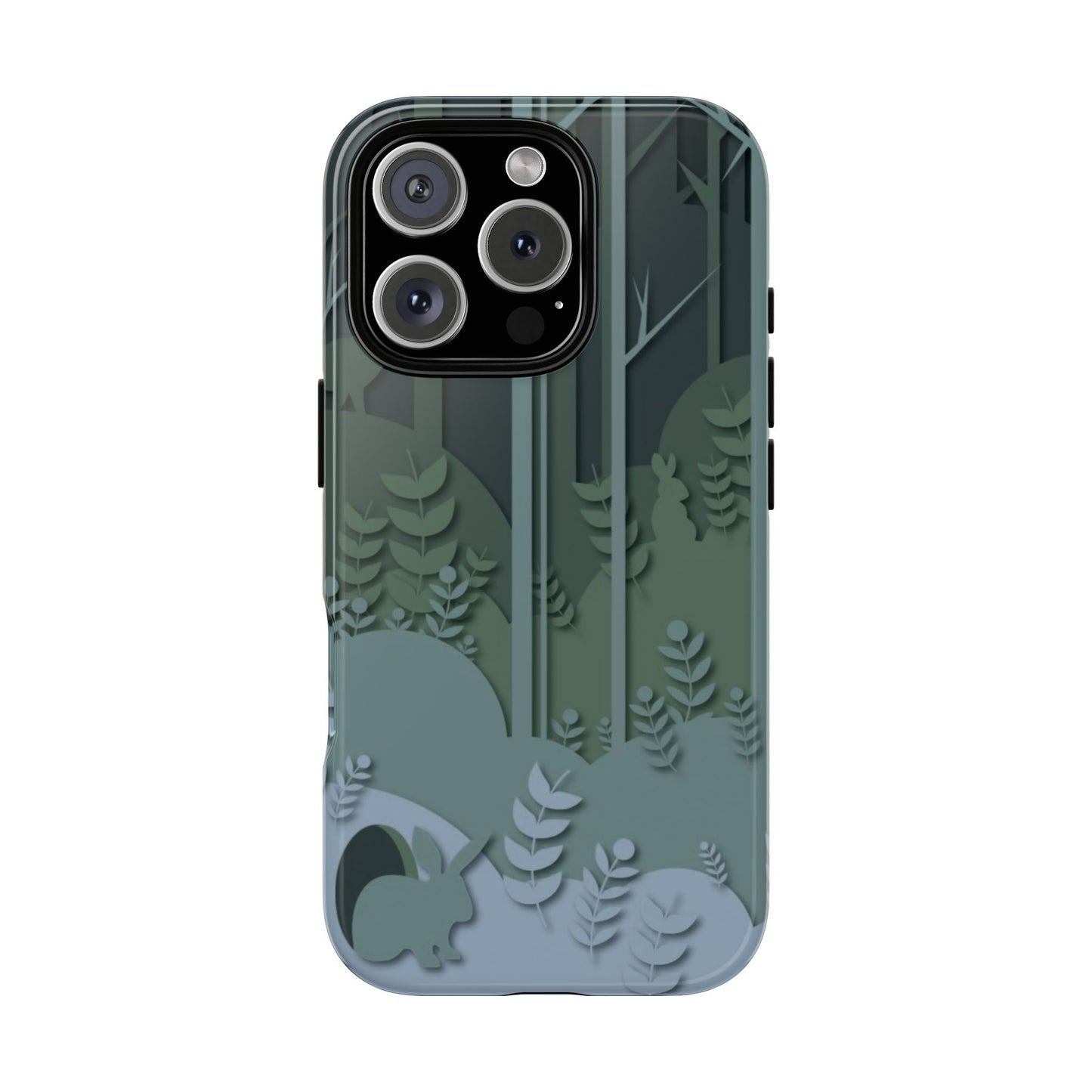 Forest Bunny Pattern- Tough Phone Case