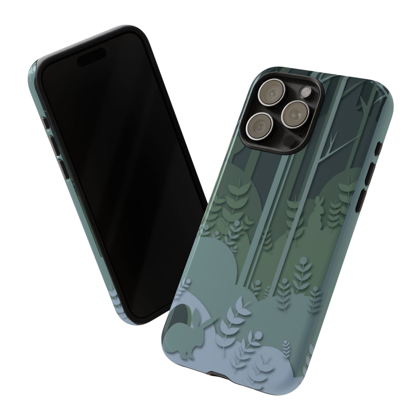 Forest Bunny Pattern- Tough Phone Case