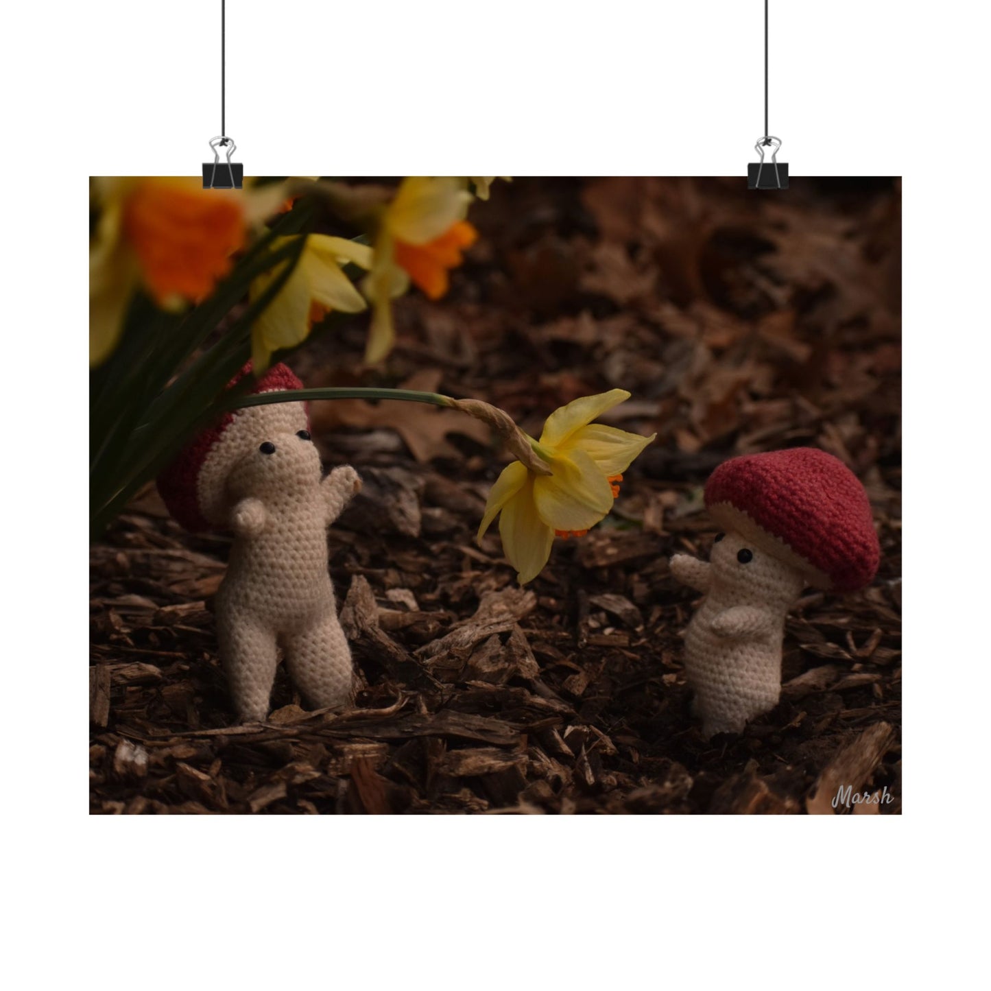 Shrooms and Blooms Woolyshroom Satin Print