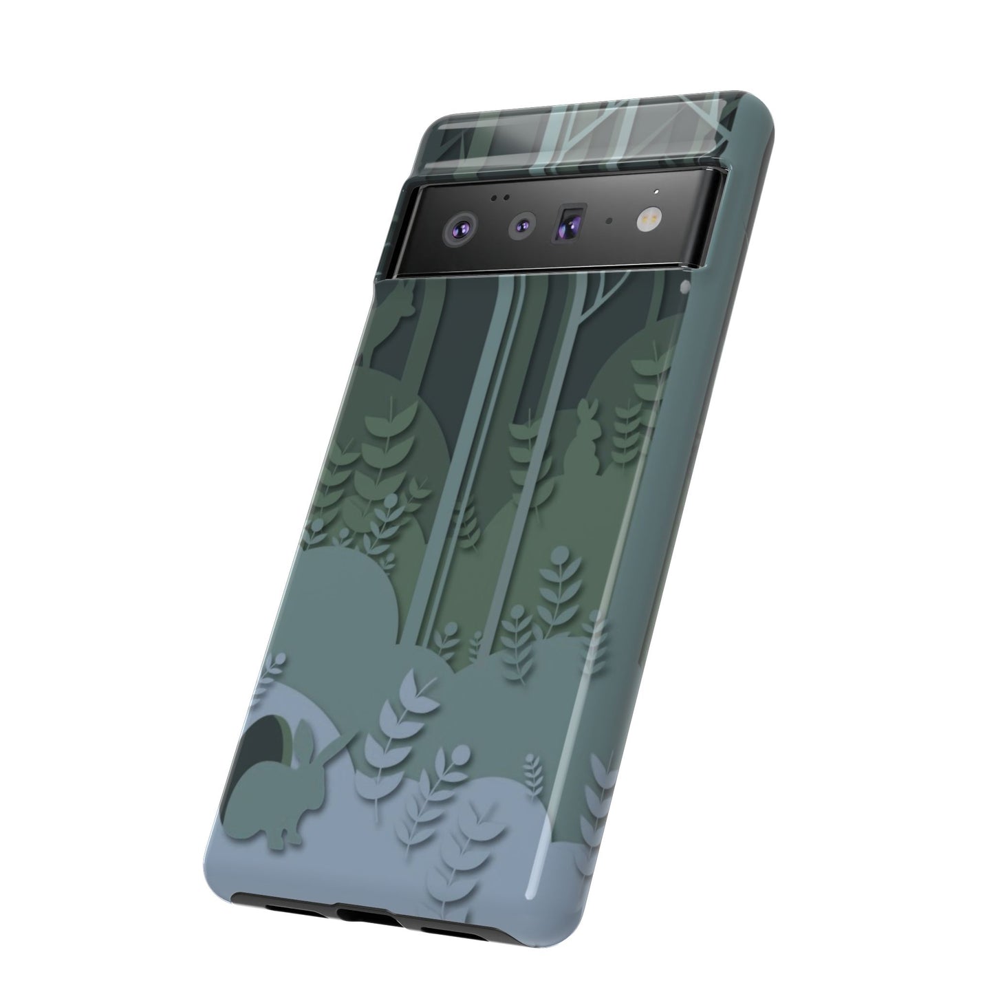 Forest Bunny Pattern- Tough Phone Case