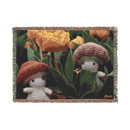 Tulip Tales Woolyshroom Woven Blanket