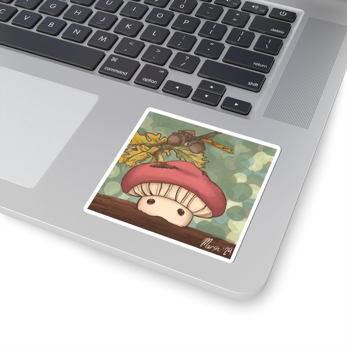 Woolyshroom Sticker- Square Design