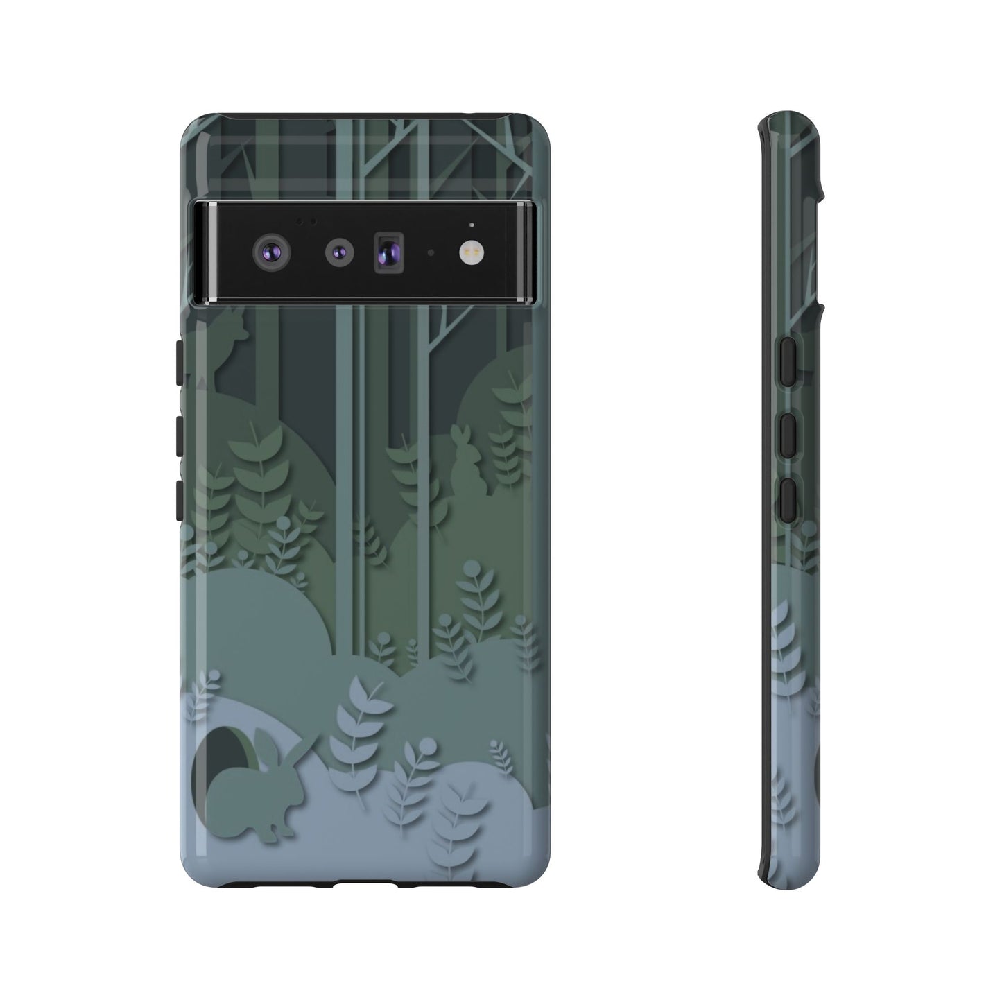 Forest Bunny Pattern- Tough Phone Case