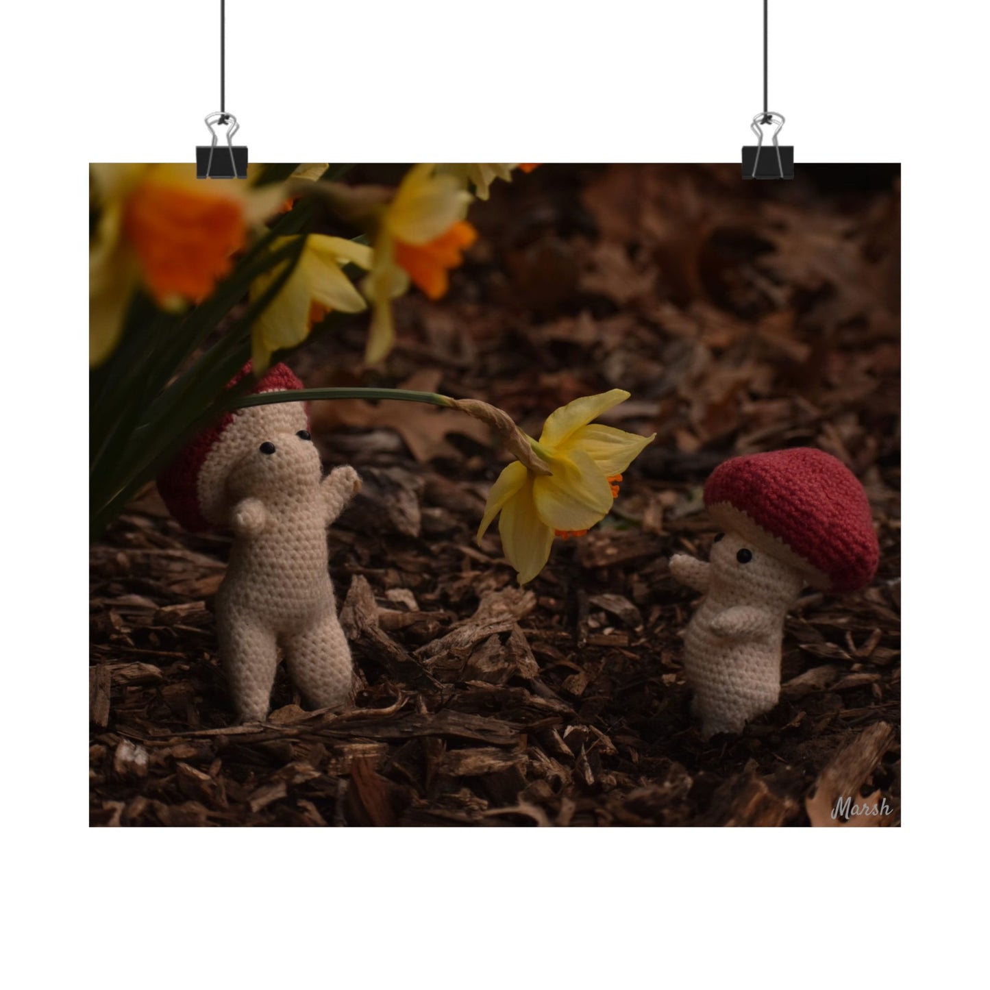Shrooms and Blooms Woolyshroom Satin Print