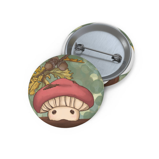 Woolyshroom Pin Buttons - Whimsical Nature-Inspired Accessories for Every Occasion