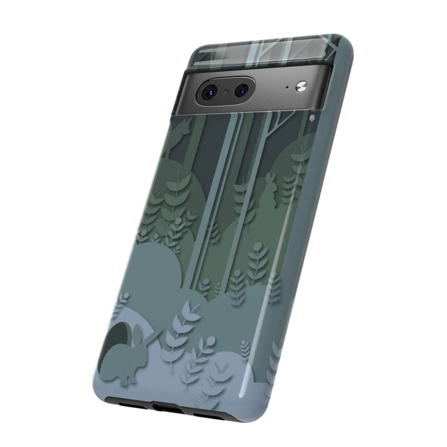 Forest Bunny Pattern- Tough Phone Case